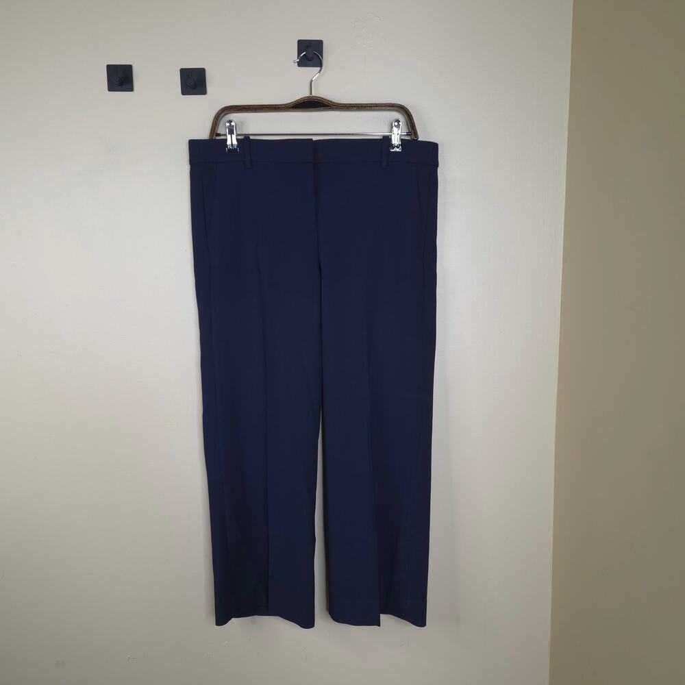 J Crew High-rise Peyton wide-leg pant in Navy Size 12